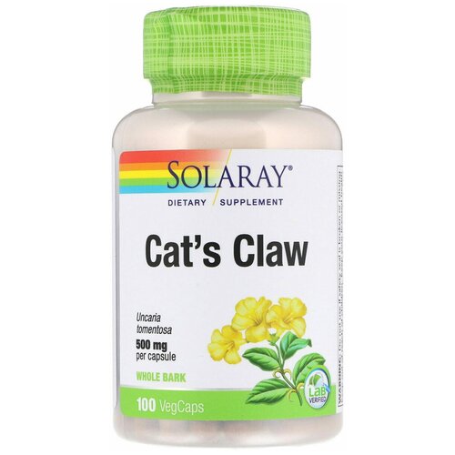 ���� ������� Solaray Cat's Claw, 140 �, 500 ��, 100 ��., ������ �� 1647 ���
