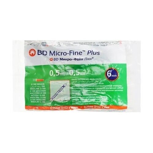   BD Micro-Fine Plus (3-.) 0,5  U100 31G (0.25   6 ) - 10     -     , -, 