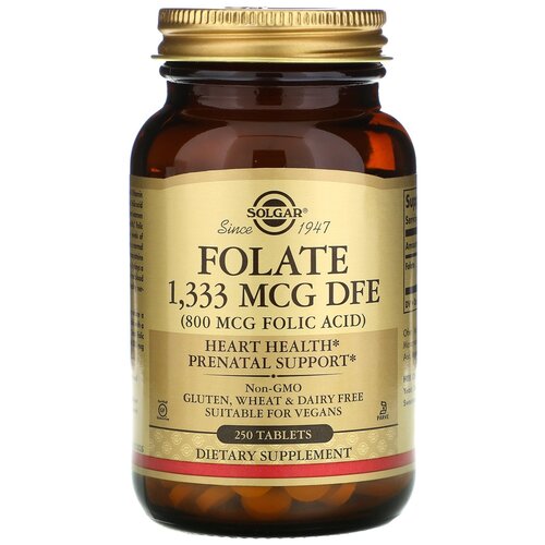  Folate 1333  DFE (Folic Acid), 800 , 420 , 250 .   -     , -, 