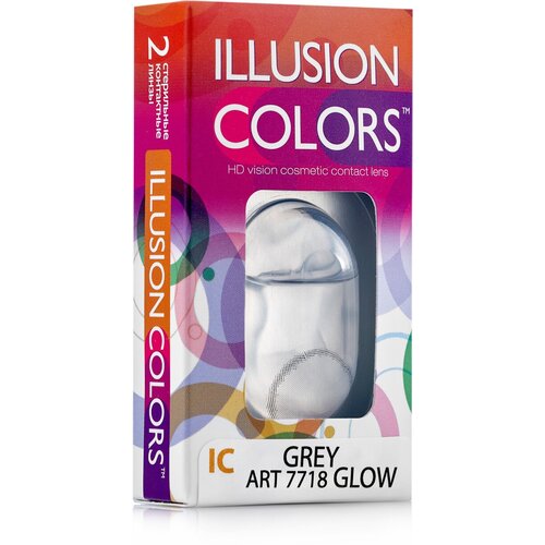 ���� ���������� ����� ILLUSION �olors Glow, 2 ��., R 8,6, D -3,5, grey, ������ �� 1000 ���