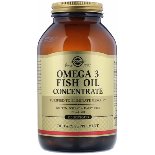  -3 Solgar, Omega-3, Fish Oil Concentrate, 120 , 60    -     , -, 