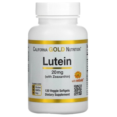 ���� ������� California Gold Nutrition Lutein with Zeaxanthin, 80 �, 20 ��, 120 ��., ������ �� 3199 ���