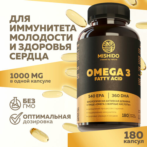   3 1000 MISHIDO 180    Omega 3   -     , -, 