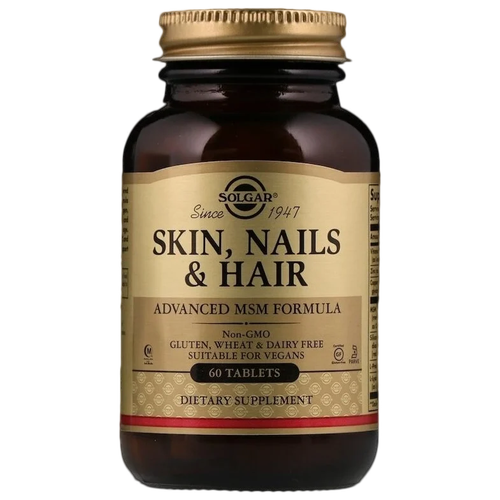 ���� Solgar, Skin, Nails & Hair, Advanced MSM Formula, ����, ����� � ������, ���������� ��������� � ���, 60 ��������, ������ �� 1819 ���