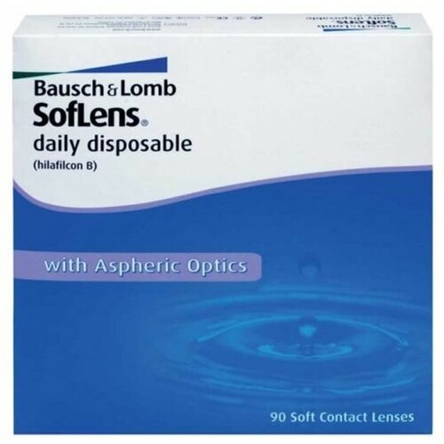 ���� ���������� ����� Bausch & Lomb Soflens Daily Disposable, 90 ��., R 8,6, D -0,5, ������ �� 3092 ���