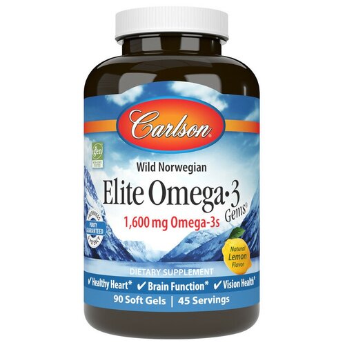  Elite Omega-3 1600  90  (Carlson)   -     , -, 