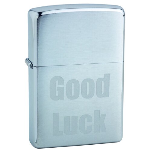     ZIPPO 200 Good Luck   Brushed Chrome -    -     , -, 