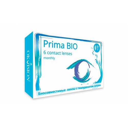 ���� ���������� ����� OKVision PRIMA BIO, 6 ��., R 8,6, D +2,5, ����������, 1 ��., ������ �� 1340 ���