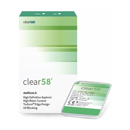���� ���������� ����� Clearlab Clear 58, 14 ��, 6 ��., R 8,7, D -2, ����������, 1 ��., ������ �� 1240 ���