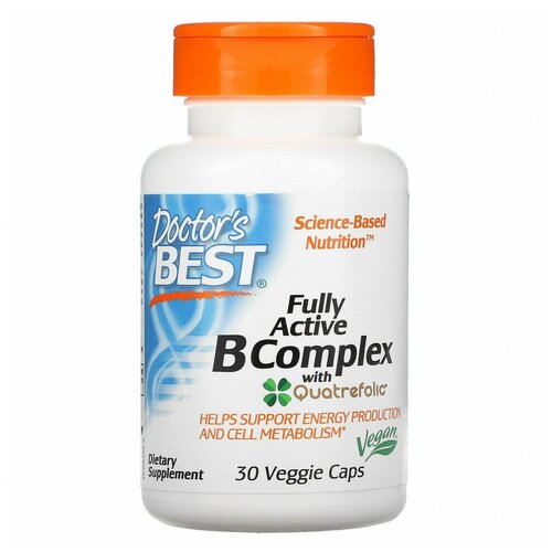 ���� Doctor`s Best Fully Active B Complex with Quatrefolic 30 ��� ������ (Doctor's Best), ������ �� 2499 ���