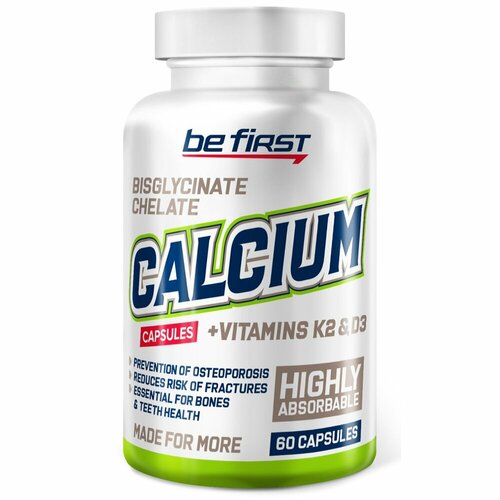 ���� Be First Calcium Chelate + D3 + K2 MK-7, 60 ������, ������ �� 1787 ���