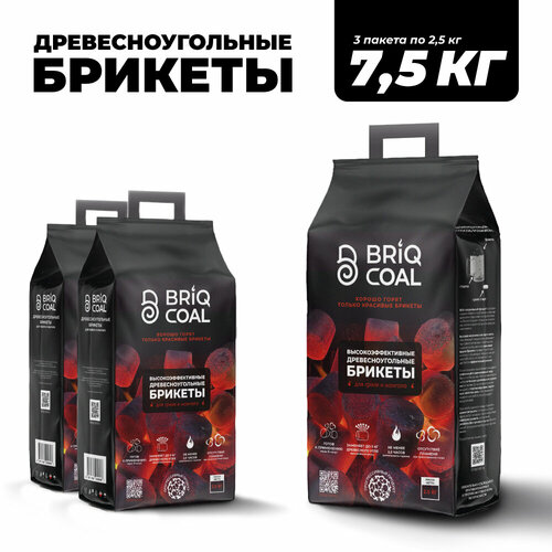 ���� 3 �������� BriqPACK �� 2.5 �� - ����������������� ���������������� ������� BRIQCOAL, ������ �� 1650 ���