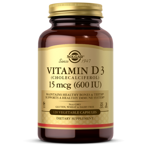  Vitamin D3 ( 3) 15  (600 IU) 120   (Solgar)   -     , -, 