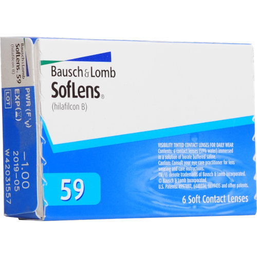 ���� ���������� ����� Bausch & Lomb SofLens 59, 6 ��., R 8,6, D -7,5, ������ �� 1311 ���