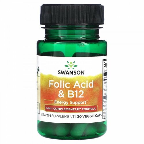 ���� Swanson Folic Acid & B12, 30 ����., ������ �� 578 ���