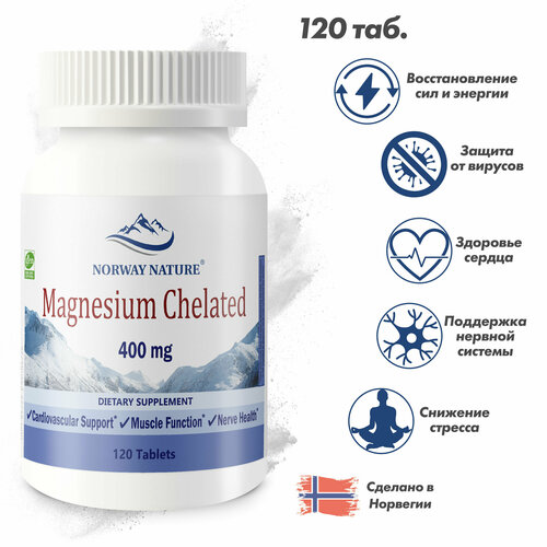 ���� Norway Nature, Magnesium Chelated 400 mg 