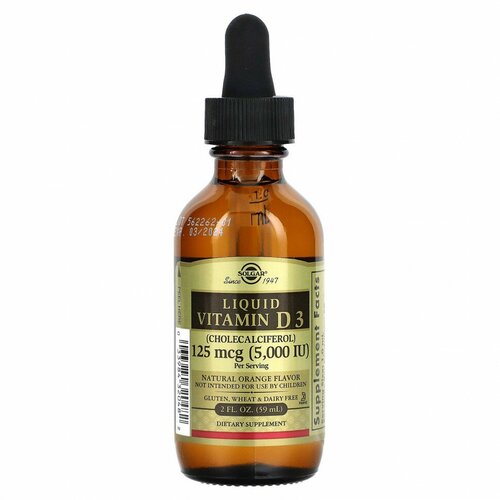 ���� Solgar Liquid Vitamin D3 (������ ������� �3 ) 125 ��� (5000 IU) 59 �� � ������������ ������ (Solgar), ������ �� 4000 ���