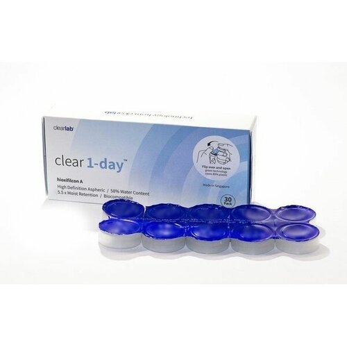 ���� ���������� ����� Clearlab Clear 1-day, 30 ��., R 8,7, D -3,5, ����������, 1 ��., ������ �� 1339 ���