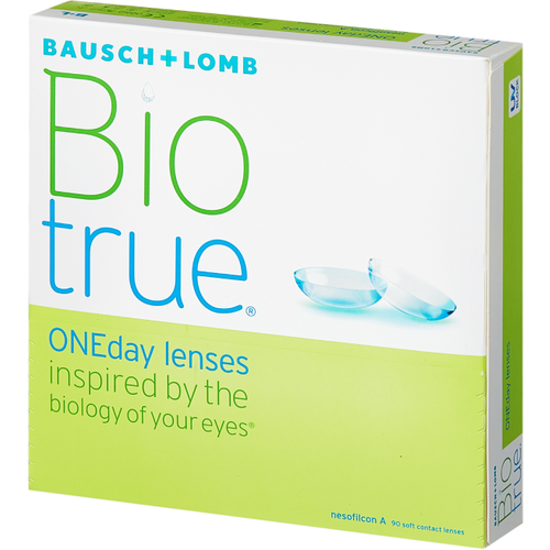 ���� ���������� ����� Bausch & Lomb Biotrue ONEday, 90 ��., R 8,6, D -3,5, 1 ��., ������ �� 3357 ���
