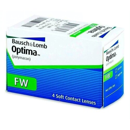 ���� ���������� ����� Bausch & Lomb Optima FW, 4 ��., R 8,7, D -3,75, ������ �� 1234 ���