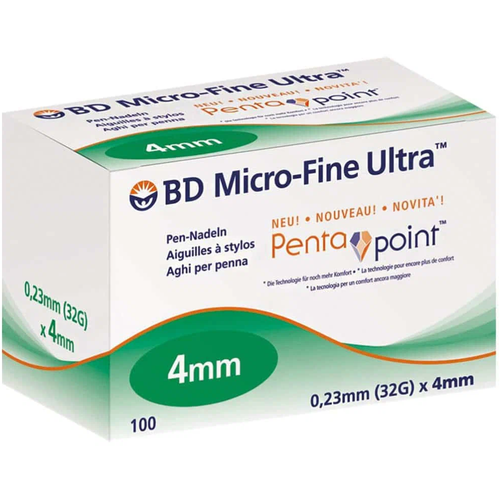    - BD Micro-Fine Plus, 4  x 0.23 , : 32G, 100 .   -     , -, 