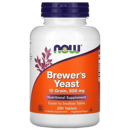 ���� �������� NOW Brewer's Yeast 10 Grains, 650 ��, 240 �, 100 ��, 200 ��., ������ �� 2170 ���