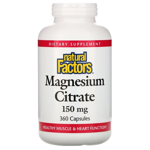  Natural Factors Magnesium Citrate ., 150 , 150 , 360 .   -     , -, 