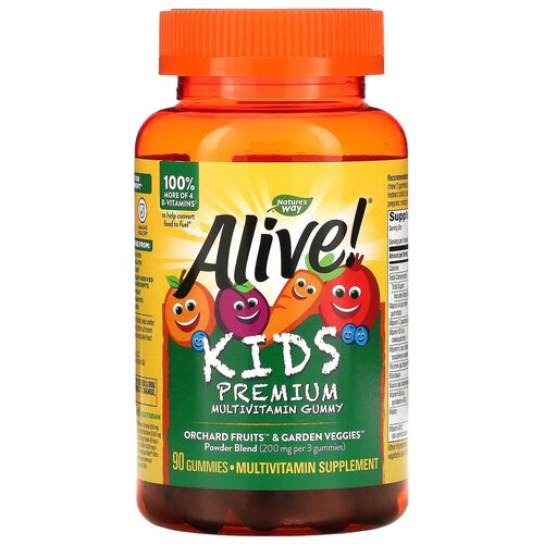 ���� �������� Nature's Way Alive! Kids Premium Multivitamin Gummy, 380 �, 90 ��., ������ �� 2220 ���