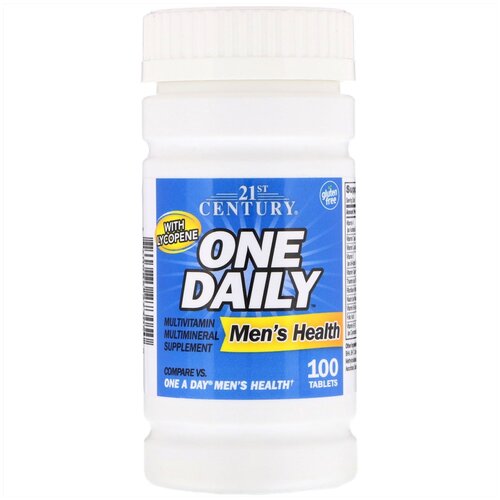 ���� �������� 21st Century One Daily Men's Health, 180 �, 100 ��., ������ �� 1549 ���