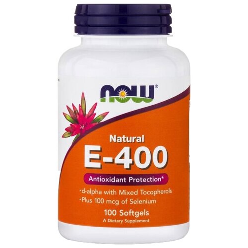 ���� ������� NOW Natural E-400 Mixed Tocopherols with Selenium, 130 �, 150 ��, 100 ��., ������ �� 2450 ���