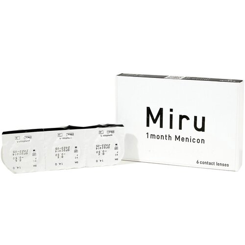    Menicon Miru 1month, 6 ., R 8,6, D +3,5, , 1 .,   3950 