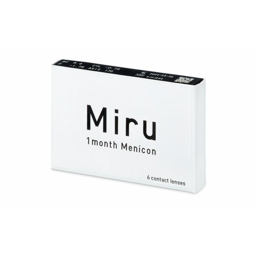    Menicon Miru 1month, 6 ., R 8,6, D -9,5, , 1 .,   3360 