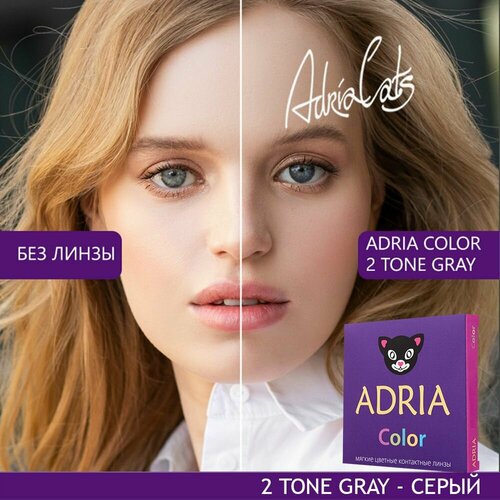    ADRIA Color 2 tone, 2 ., R 8,6, D -2, gray, 1 .   -     , -, 