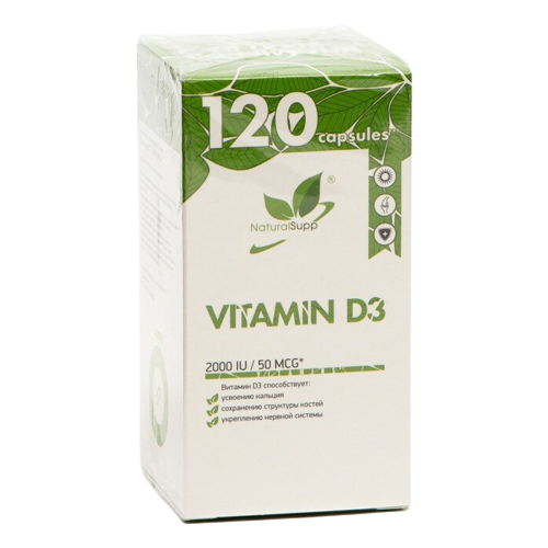  NaturalSupp Vitamin D3 ., 2000 ME, 0.1 , 120 .   -     , -, 