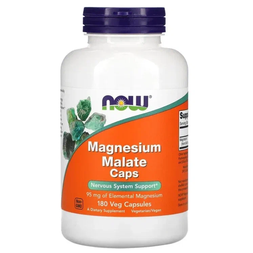  NOW Magnesium Malate Caps 180 veg capsules ( ),   3710 