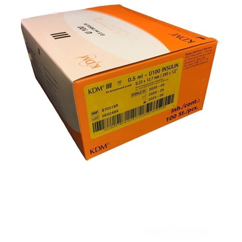    KDM KD-Ject III 0,5  U-100    29G  1/2 0,3312,7  , 100 /   -     , -, 