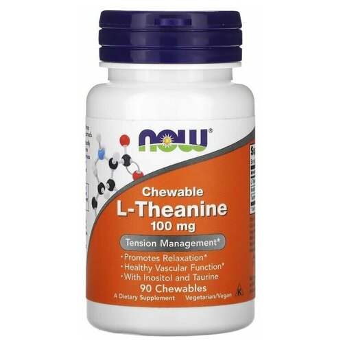 ���� NOW L-Theanine 100 mg 90 chewables / ��� �-������ 100 �� 90 ��� ���, ������ �� 3003 ���