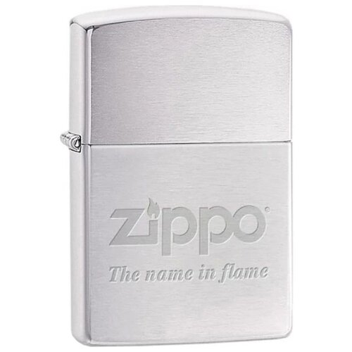 ���� ������������ ���������� ��������� ZIPPO 200 Name in flame � ��������� Brushed Chrome, ������ �� 4948 ���