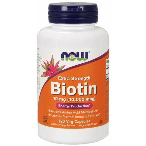  Biotin 10000 mcg 120   NOW Foods   -     , -, 