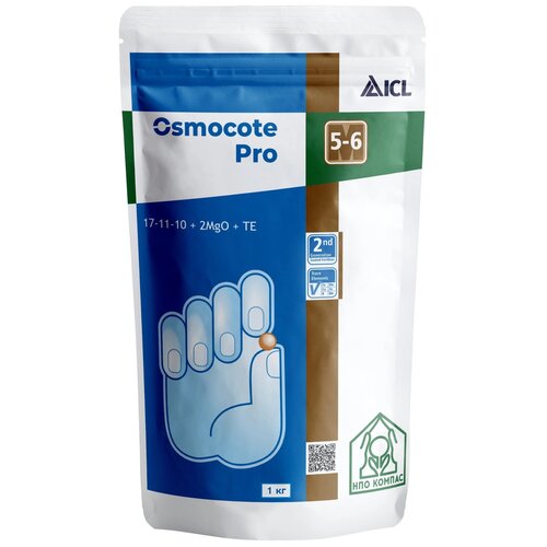 ���� ��������� Osmocote PRO 5-6 ���. (17-11-10+2MgO+TE), 1000 �, 1 ��., ������ �� 1350 ���