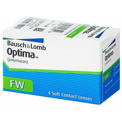 ���� ���������� ����� Bausch & Lomb Optima FW, 4 ��., R 8,7, D -2, ������ �� 1100 ���