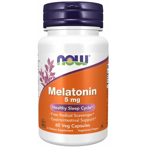 ���� ������� NOW Melatonin, 60 �, 5 ��, 60 ��, 1 ��., ������ �� 839 ���