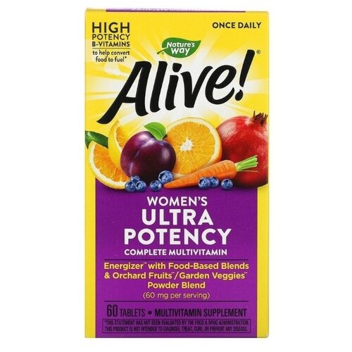 ���� �������� Nature's Way Alive! Once Daily Women's Ultra Potency Multi-Vitamin, 230 �, 60 ��., ������ �� 3126 ���