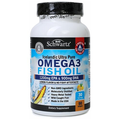  BioSchwartz Omega 3 Fish Oil 1200 mg EPA & 900 mg DHA 90    -     , -, 