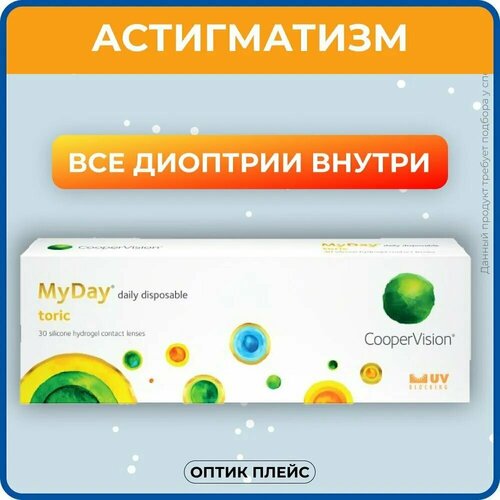    CooperVision MyDay daily disposable toric, 30 ., R 8,6, D -7,5,CYL:-1,75,A:80, , 1 .,   3090 