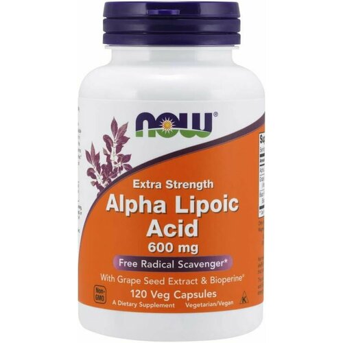 ���� ������� ������� NOW Alpha Lipoic Acid, �����-�������� ������� 600 �� 120 ����, ������������, ��� ����������, ������ �� 4790 ���
