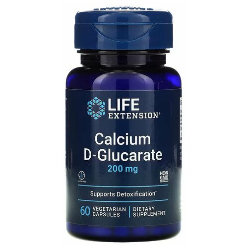  Life Extension Calcium D-Glucarate 200 mg - D-  60     -     , -, 