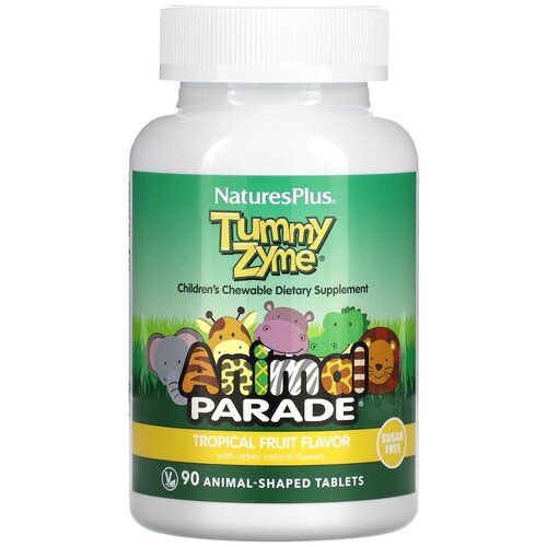 ���� Tummy Zyme � ��������� ����������, �������� ���������� � ������������ Source of Life, AnimaL Parade, 90 ���, NaturesPlus, ������ �� 3988 ���