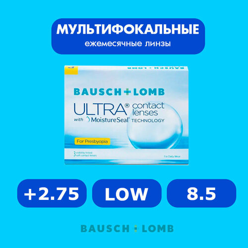 ���� ���������� ����� �� ����� BAUSCH+LOMB Ultra for Presbyopia, 3 ��., R 8,5, D +2,75, ADD: ������, 1 ��., ������ �� 4461 ���