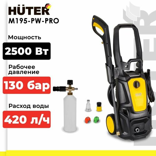 ���� ����� �������� �������� Huter M195-PW-PRO, 195 ���, 420 �/�, ������/���������, ������ �� 17390 ���